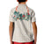 Brown Hawaiian Palaka Kid Polo Shirt Kukui Nut Money Lei - Polynesian Pride