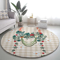 Brown Hawaiian Palaka Round Carpet Kukui Nut Money Lei LT9 - Polynesian Pride