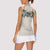 Brown Hawaiian Palaka Women Sleeveless Polo Shirt Kukui Nut Money Lei - Polynesian Pride