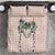 Peach Hawaiian Palaka Bedding Set Kukui Nut Money Lei - Polynesian Pride