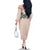 Peach Hawaiian Palaka Family Matching Off The Shoulder Long Sleeve Dress and Hawaiian Shirt Kukui Nut Money Lei - Polynesian Pride