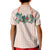 Peach Hawaiian Palaka Kid Polo Shirt Kukui Nut Money Lei - Polynesian Pride