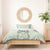 Sage Green Hawaiian Palaka Bedding Set Kukui Nut Money Lei - Polynesian Pride