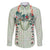 Sage Green Hawaiian Palaka Family Matching Summer Maxi Dress and Hawaiian Shirt Kukui Nut Money Lei - Polynesian Pride