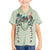 Sage Green Hawaiian Palaka Family Matching Summer Maxi Dress and Hawaiian Shirt Kukui Nut Money Lei - Polynesian Pride