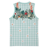 Turquoise Hawaiian Palaka Basketball Jersey Kukui Nut Money Lei - Polynesian Pride