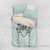 Turquoise Hawaiian Palaka Bedding Set Kukui Nut Money Lei - Polynesian Pride