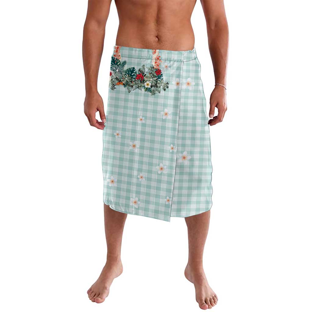 Turquoise Hawaiian Palaka Lavalava Kukui Nut Money Lei - Polynesian Pride