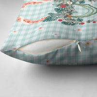 Turquoise Hawaiian Palaka Pillow Cover Kukui Nut Money Lei LT9 - Polynesian Pride