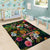 Meri Kirihimete Kakapo Santa Area Rug Merry Christmas with Tropical Vibe