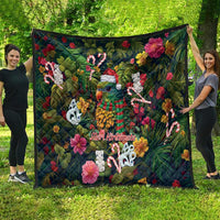 Meri Kirihimete Kakapo Santa Quilt Merry Christmas with Tropical Vibe LT9 - Polynesian Pride