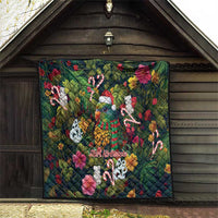 Meri Kirihimete Kakapo Santa Quilt Merry Christmas with Tropical Vibe LT9 - Polynesian Pride