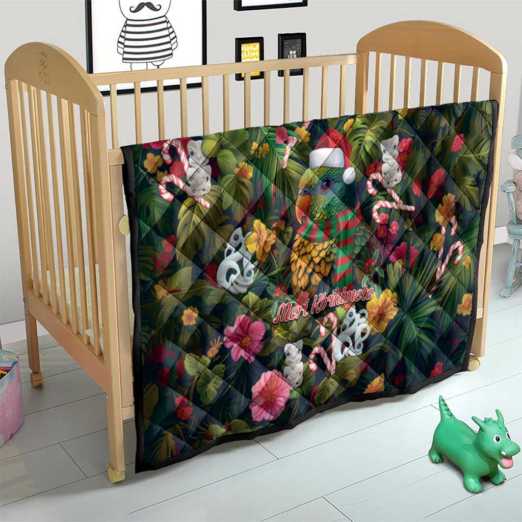 Meri Kirihimete Kakapo Santa Quilt Merry Christmas with Tropical Vibe LT9 - Polynesian Pride