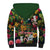 Meri Kirihimete Kakapo Santa Sherpa Hoodie Merry Christmas with Tropical Vibe