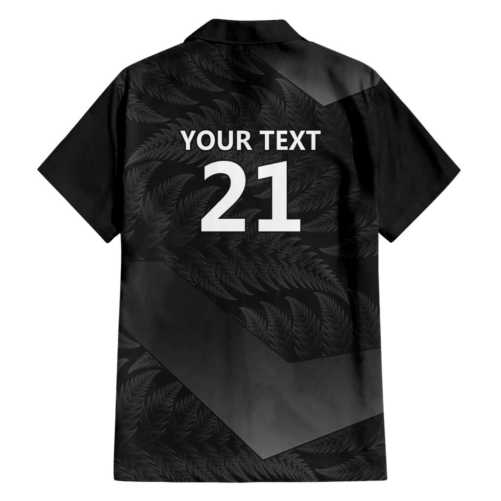 New Zealand Cricket Custom Family Matching Long Sleeve Bodycon Dress and Hawaiian Shirt Potae Pango Black Fern Pattern LT9 - Polynesian Pride