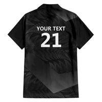 New Zealand Cricket Custom Family Matching Long Sleeve Bodycon Dress and Hawaiian Shirt Potae Pango Black Fern Pattern LT9 - Polynesian Pride