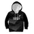 New Zealand Cricket Custom Kid Hoodie Potae Pango Black Fern Pattern