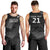 New Zealand Cricket Custom Men Tank Top Potae Pango Black Fern Pattern