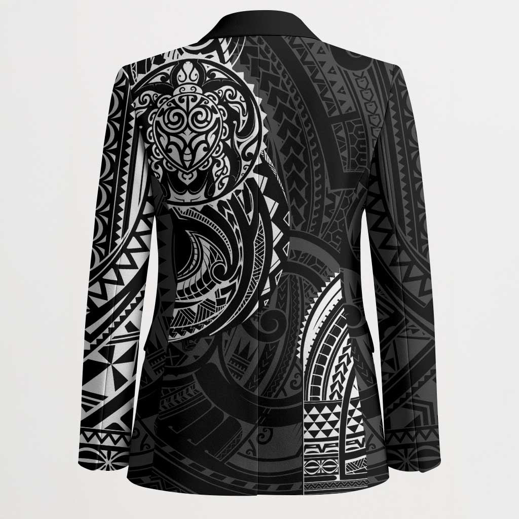 Polynesian Turtle Tribal Tattoo Blazer Black Style - Polynesian Pride