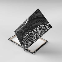 Polynesian Turtle Tribal Tattoo Canvas Wall Art Black Style