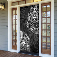 Polynesian Turtle Tribal Tattoo Door Cover Black Style - Polynesian Pride