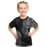Polynesian Turtle Tribal Tattoo Kid T Shirt Black Style LT9 Black - Polynesian Pride