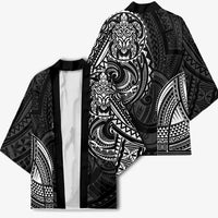 Polynesian Turtle Tribal Tattoo Kimono Black Style - Polynesian Pride