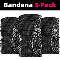 Polynesian Turtle Tribal Tattoo Neck Gaiter Black Style - Polynesian Pride