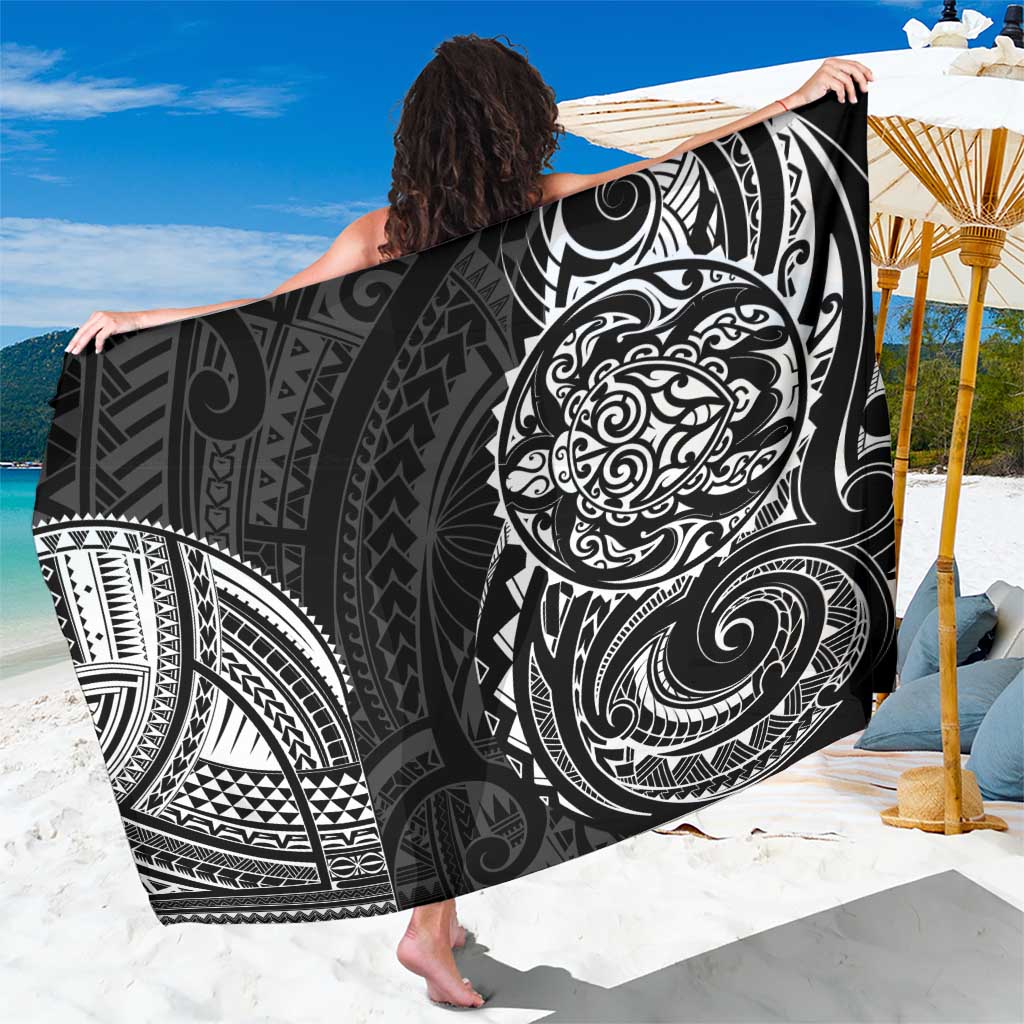Polynesian Turtle Tribal Tattoo Sarong Black Style