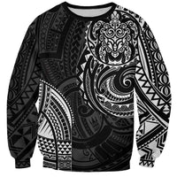 Polynesian Turtle Tribal Tattoo Sweatshirt Black Style LT9 Unisex Black - Polynesian Pride