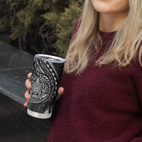 Polynesian Turtle Tribal Tattoo Tumbler Cup Black Style LT9 - Polynesian Pride