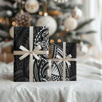 Polynesian Turtle Tribal Tattoo Wrapping Paper Black Style - Polynesian Pride