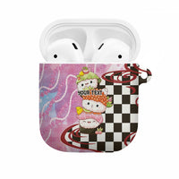 Personalized Japanese Kawaii Sushi Roll AirPods Case Wagara Palaka Pattern LT9 Pink - Polynesian Pride