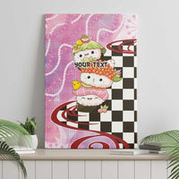 Personalized Japanese Kawaii Sushi Roll Canvas Wall Art Wagara Palaka Pattern LT9 - Polynesian Pride