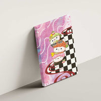 Personalized Japanese Kawaii Sushi Roll Canvas Wall Art Wagara Palaka Pattern LT9 - Polynesian Pride