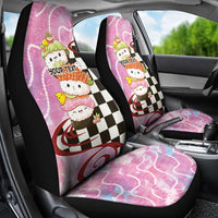 Personalized Japanese Kawaii Sushi Roll Car Seat Cover Wagara Palaka Pattern LT9 - Polynesian Pride