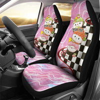 Personalized Japanese Kawaii Sushi Roll Car Seat Cover Wagara Palaka Pattern LT9 - Polynesian Pride