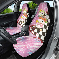 Personalized Japanese Kawaii Sushi Roll Car Seat Cover Wagara Palaka Pattern LT9 - Polynesian Pride