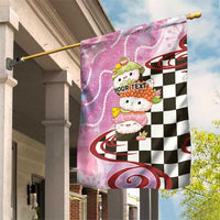 Personalized Japanese Kawaii Sushi Roll Garden Flag Wagara Palaka Pattern LT9 House Flag Pink - Polynesian Pride