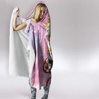 Personalized Japanese Kawaii Sushi Roll Hooded Blanket Wagara Palaka Pattern LT9 - Polynesian Pride