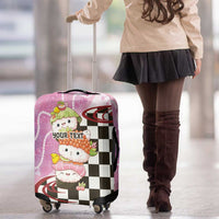 Personalized Japanese Kawaii Sushi Roll Luggage Cover Wagara Palaka Pattern LT9 - Polynesian Pride