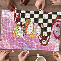 Personalized Japanese Kawaii Sushi Roll Puzzle Wagara Palaka Pattern LT9 - Polynesian Pride