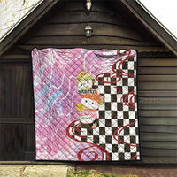 Personalized Japanese Kawaii Sushi Roll Quilt Wagara Palaka Pattern