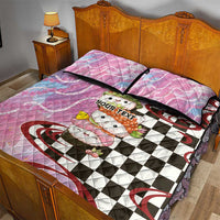 Personalized Japanese Kawaii Sushi Roll Quilt Bed Set Wagara Palaka Pattern