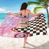 Personalized Japanese Kawaii Sushi Roll Sarong Wagara Palaka Pattern LT9 - Polynesian Pride