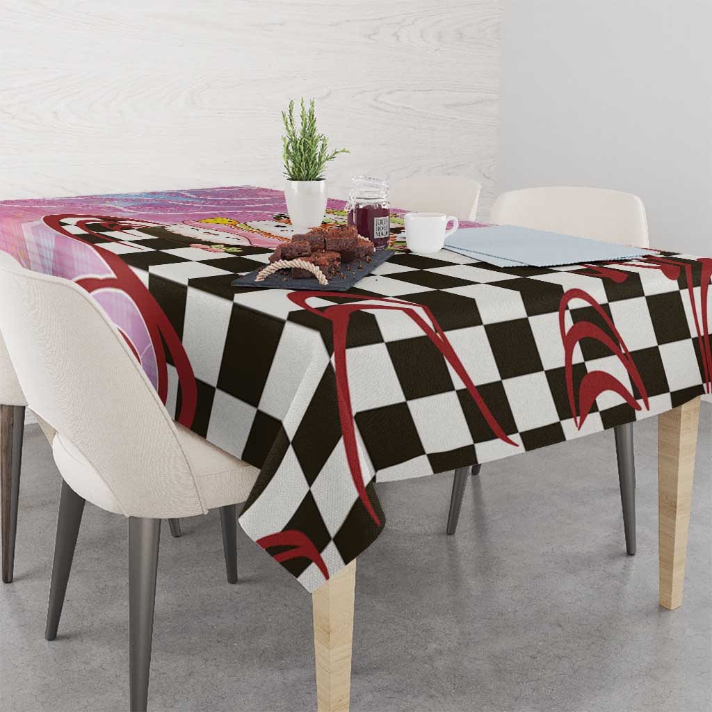 Personalized Japanese Kawaii Sushi Roll Tablecloth Wagara Palaka Pattern LT9 - Polynesian Pride