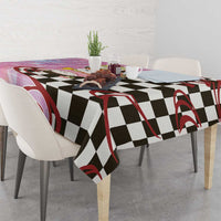 Personalized Japanese Kawaii Sushi Roll Tablecloth Wagara Palaka Pattern LT9 - Polynesian Pride