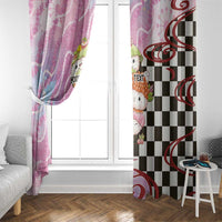 Personalized Japanese Kawaii Sushi Roll Window Curtain Wagara Palaka Pattern