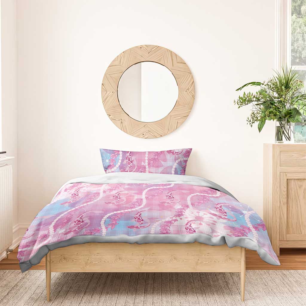 Japanese Koi Fish Bedding Set Pink Wagara Palaka Honohono Pikake Lei
