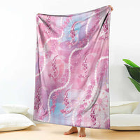 Japanese Koi Fish Blanket Pink Wagara Palaka Honohono Pikake Lei LT9 - Polynesian Pride